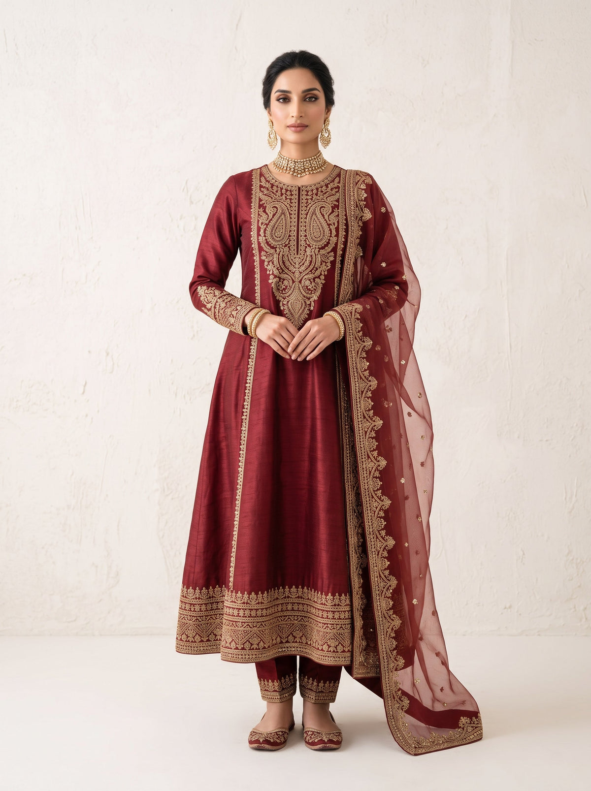 Muhammad collectionn three pc silk fully lined